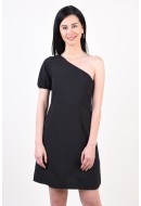 Dress Vila Trend One Shoulder Short Black